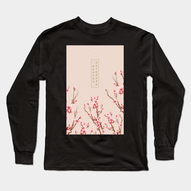 Sakura,Sayonara#1 T Shirt Long Sleeve T-Shirt by ์Nick DT